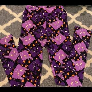 Girls Lularoe Halloween Leggings size L/XL NWOT